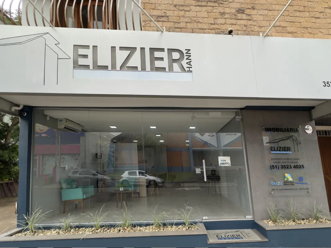 Fachada do escritório da Elizier Imóveis em Parobé